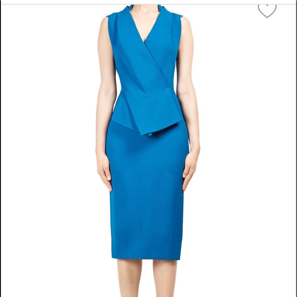 Roland Mouret Arlesey Blue Dress